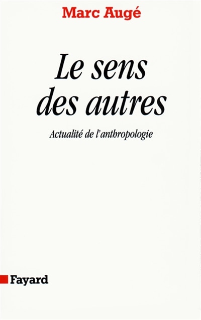 Front cover_Le Sens des autres