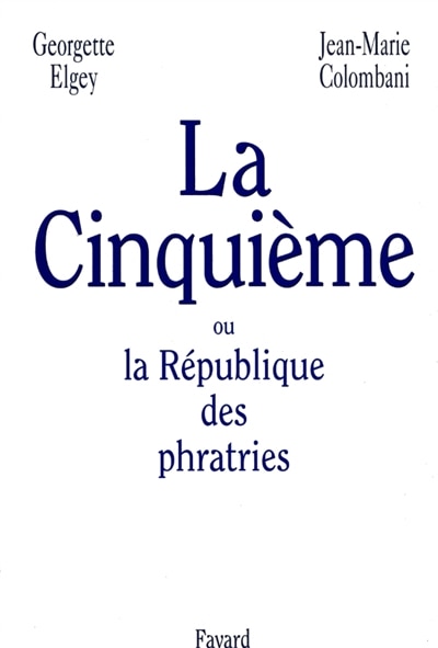 Couverture_La Cinquième ou La république des phratries