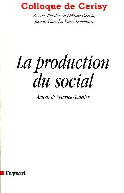 Front cover_La production du social