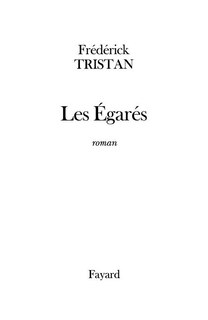 Front cover_Les égarés