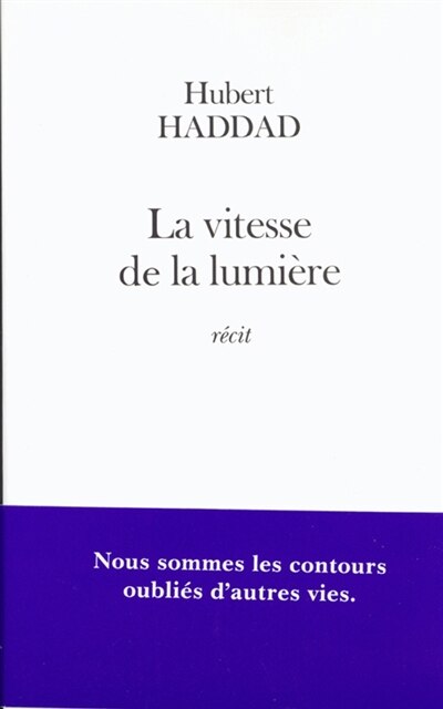 Front cover_La vitesse de la lumière