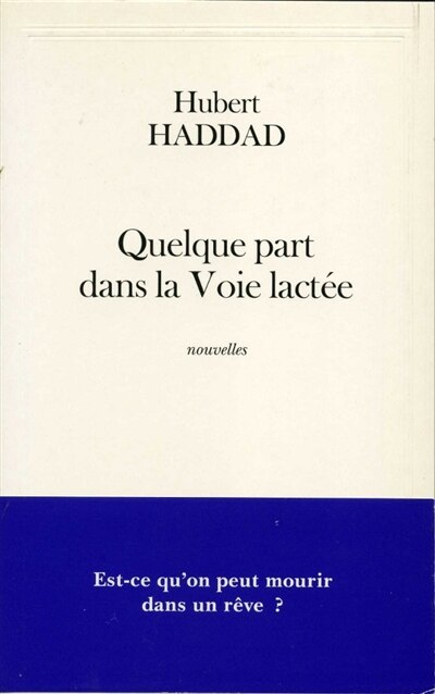 Front cover_Quelque part dans la Voie lactée