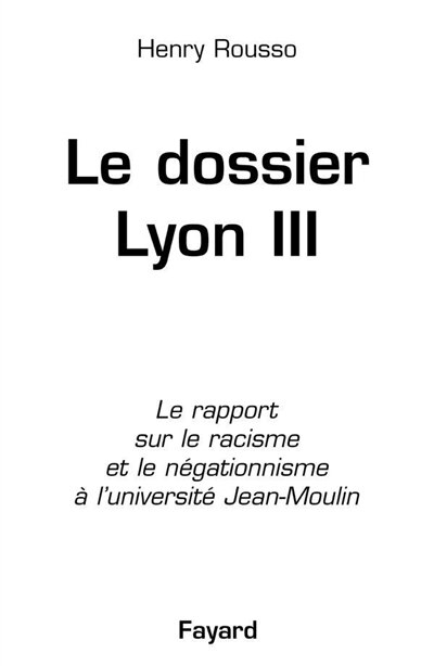 Front cover_Le dossier Lyon III