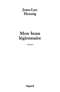 Front cover_Mon beau légionnaire