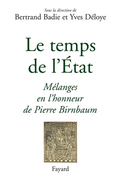 Couverture_Le temps de l'Etat