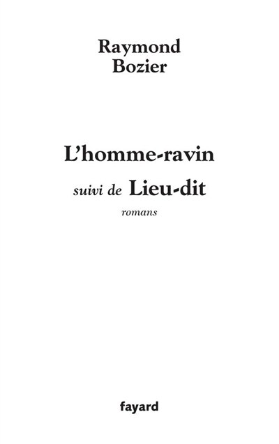 Front cover_L' homme-ravin ; Lieu-dit