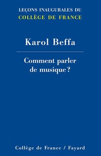 Front cover_Comment parler de musique ?