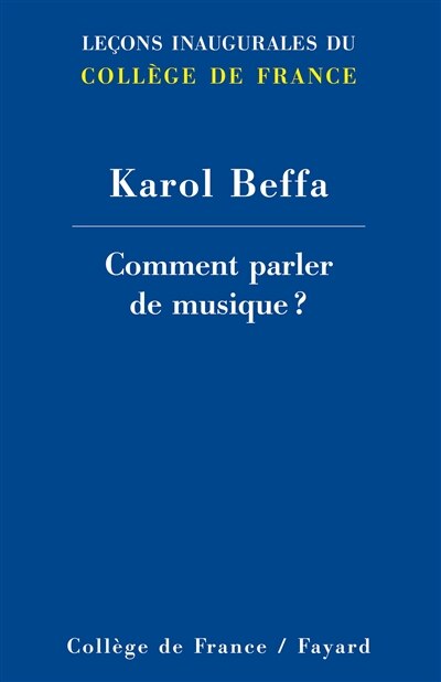Front cover_Comment parler de musique ?