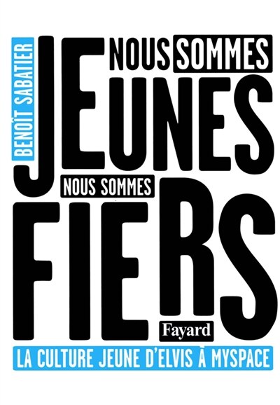 Front cover_Nous sommes jeunes, nous sommes fiers