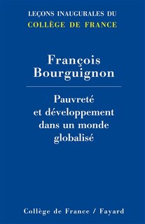 Front cover_Pauvreté et développement dans un monde globalisé