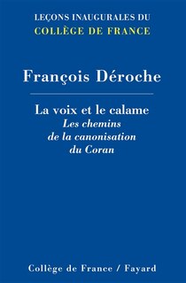 Couverture_La voix et le calame