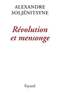 Front cover_Révolution et mensonge