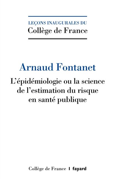 Front cover_L' épidémiologie ou La science de l'estimation du risque en santé publique