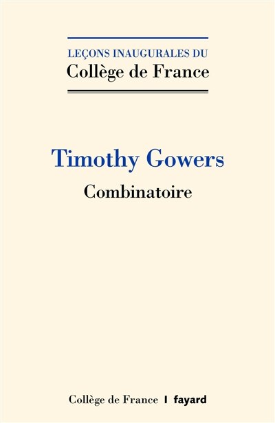 Front cover_Combinatoire