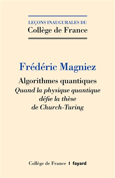 Front cover_Algorithmes quantiques