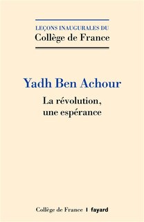 Front cover_La révolution, une espérance