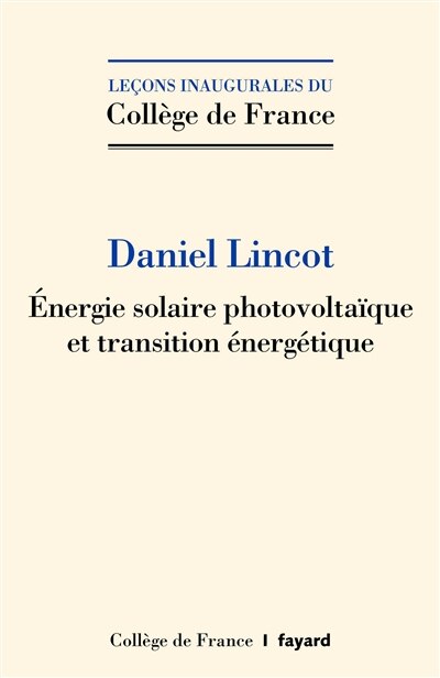 Couverture_Energie solaire photovoltaïque et transition énergétique