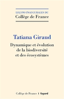 Front cover_Dynamique et évolution de la biodiversité et des écosystèmes