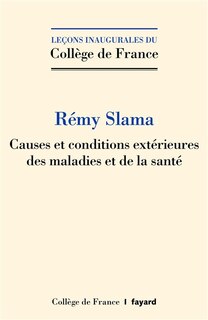 Front cover_Causes et conditions extérieures des maladies et de la santé