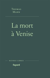 Couverture_La mort à Venise