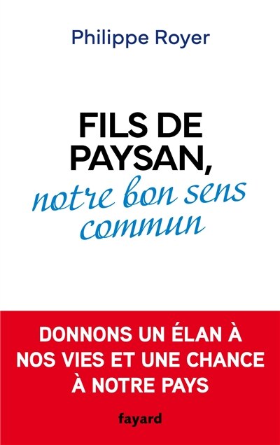 Front cover_Fils de paysan, notre bon sens commun