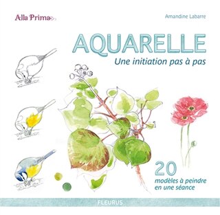 Front cover_Aquarelle : une initiation pas à pas : 20 modèles à peindre en une séance