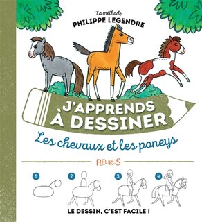 Front cover_J'apprends à dessiner les chevaux et les poneys
