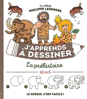 Front cover_J'apprends à dessiner la préhistoire