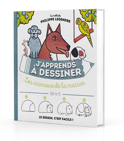 Couverture_J'apprends à dessiner les animaux de la maison