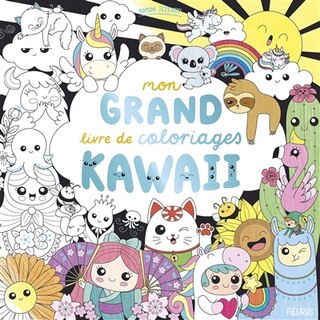 Couverture_Mon grand livre de coloriages kawaii