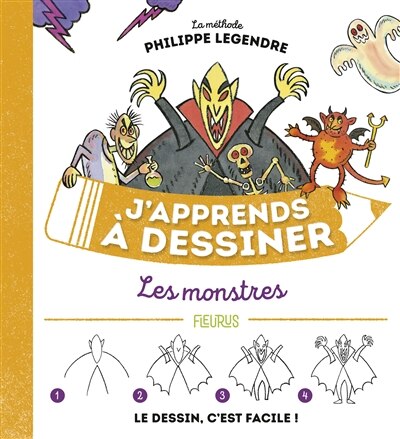 Front cover_J'apprends à dessiner les monstres