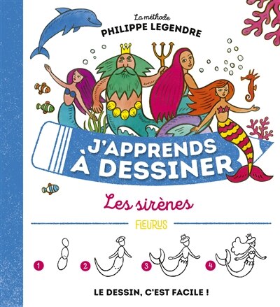 Front cover_J'apprends à dessiner les sirènes