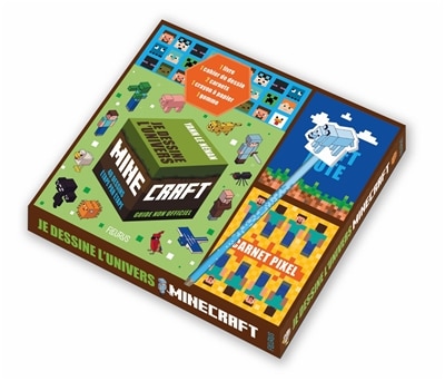 Front cover_Coffret Je dessine l'univers Minecraft