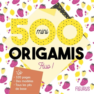 Front cover_500 Mini Origamis Fluo !