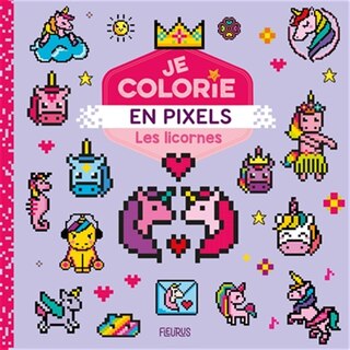 Front cover_Les licornes : je colorie en pixels