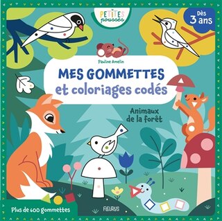 Front cover_Animaux de la forêt : mes gommettes et coloriages codés