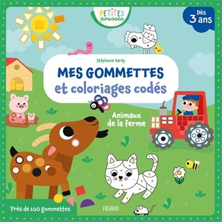 Front cover_Animaux de la ferme : mes gommettes et coloriages codés