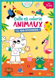 Front cover_Animaux : colle et colorie