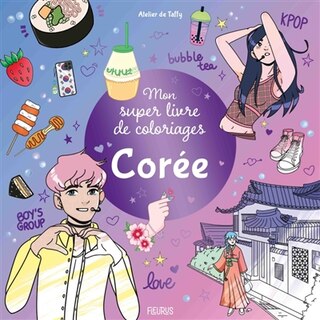 Couverture_Corée : mon super livre de coloriages