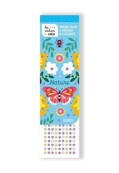 Front cover_Nature : marque-pages à strasser & à colorier