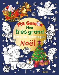 Couverture_Mon tr&egrave;s grand livre de coloriages No&euml;l