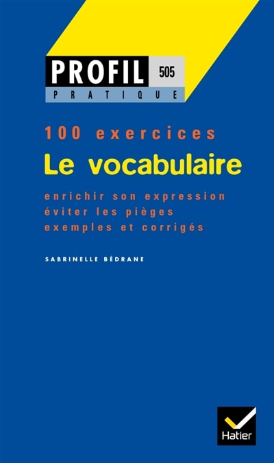 Front cover_Le vocabulaire