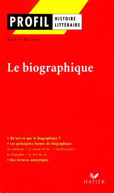 Front cover_Le biographique