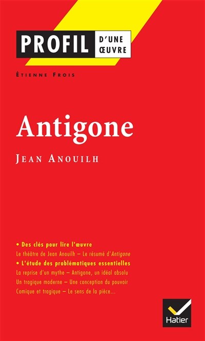 Front cover_Antigone (1944), Jean Anouilh