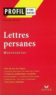Couverture_Lettres persanes (1721), Montesquieu