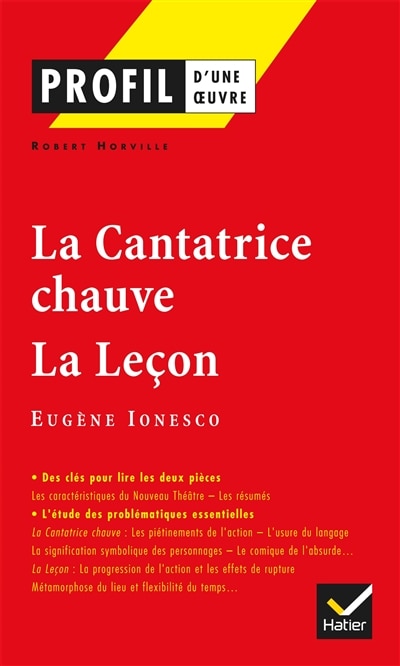 Couverture_La cantatrice chauve (1850), La leçon (1851), Eugène Ionesco