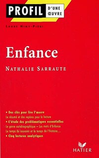 Couverture_Enfance (1983), Nathalie Sarraute