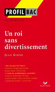 Couverture_Un roi sans divertissement, Jean Giono