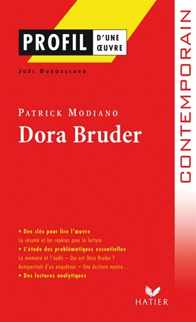 Front cover_Dora Bruder (1997), Patrick Modiano