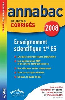 Couverture_Enseignement scientifique 1re ES